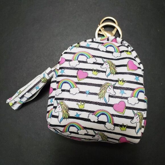 Unicorn key fob, purse clip, backpack clip - Picture 1 of 8